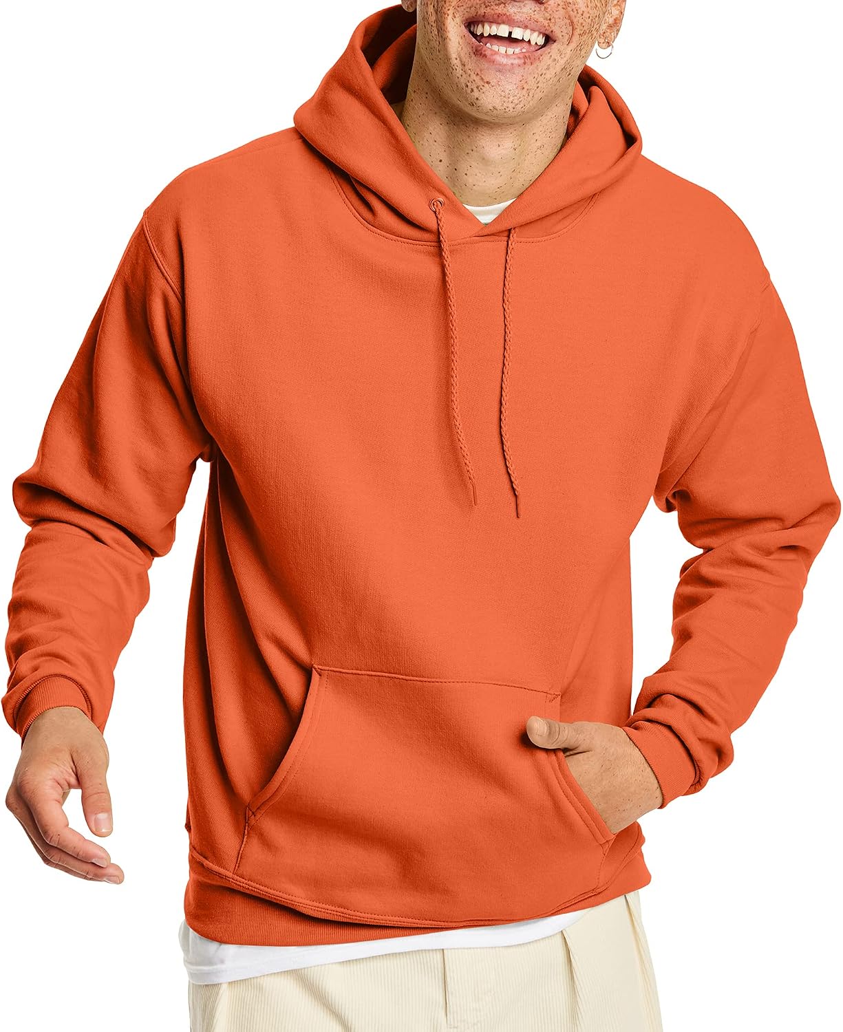 Hanes Men's Pullover EcoSmart Hooded Sweatshirt