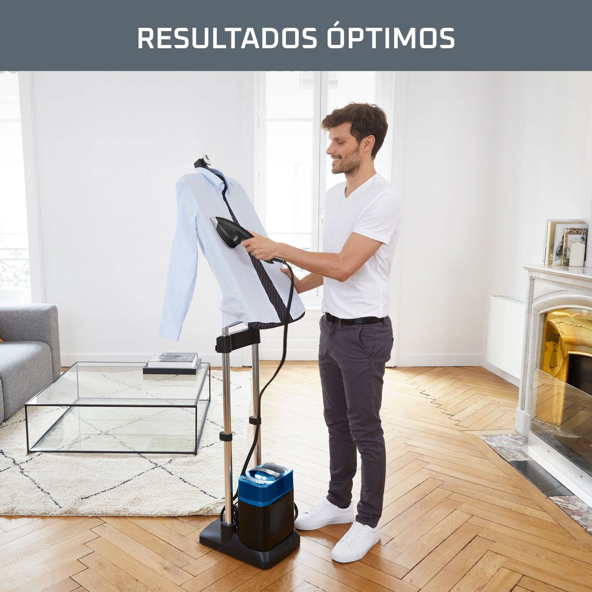 Rowenta Origin Home, Cepillo de vapor vertical, Potencia de 2000 W
