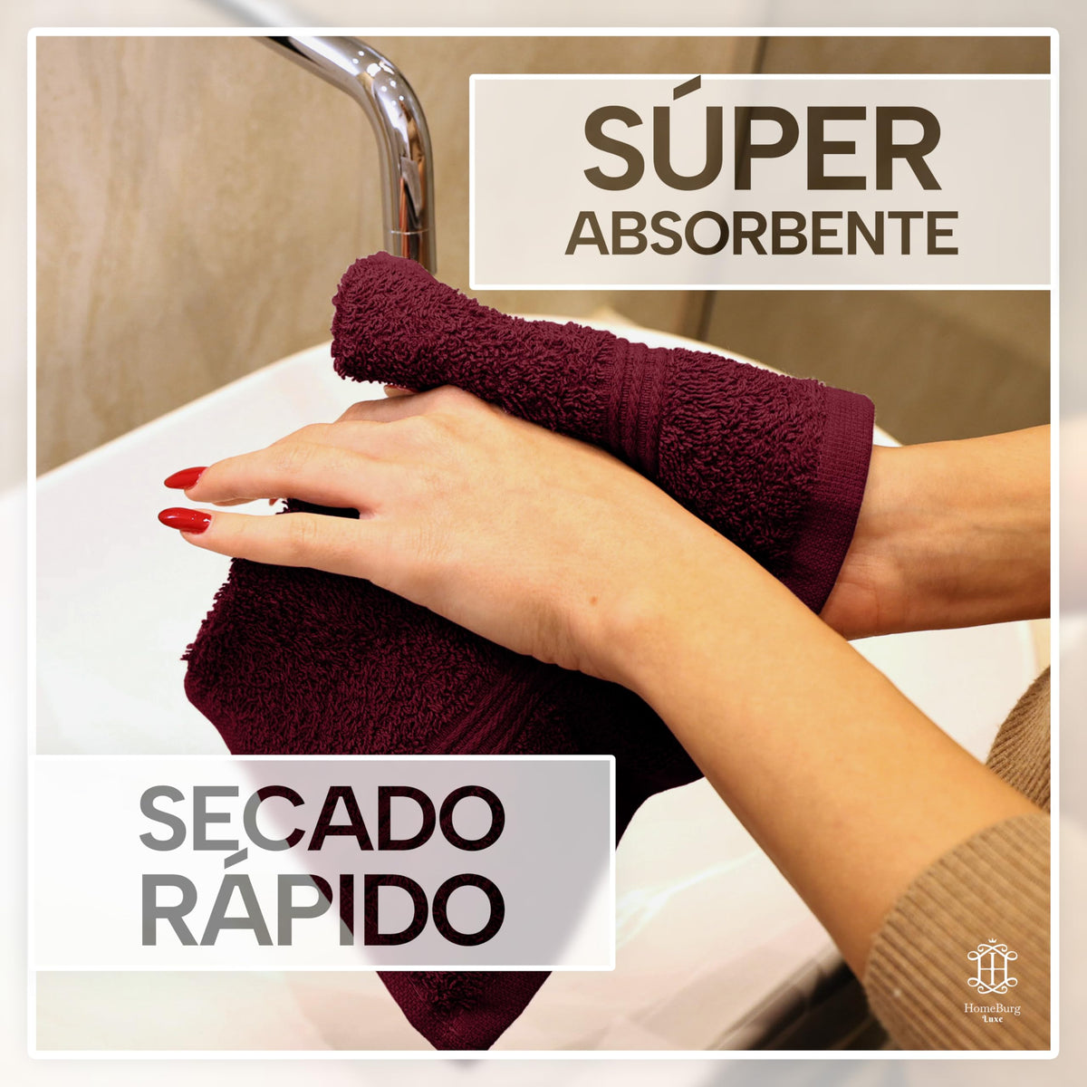 Luxe Set de 12 Toallas de Mano (Gants de Toilette) – 100% Algodón, Suaves & Absorbentes, Fáciles de Mantener, Premium para el Rostro, 30×30 cm, Verde Salvia