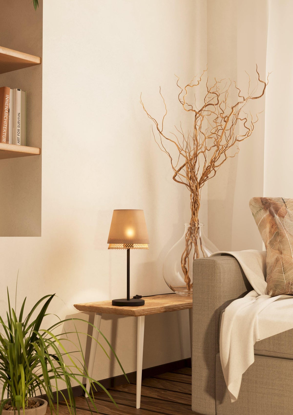 Eglo Tabley Lámpara de techo de estilo natural, adecuada para colocar