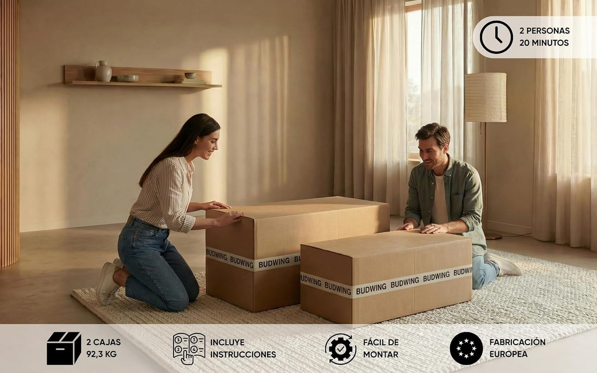 BUDWING Leah Sofá Cama Esquinero 3 Plazas - Chaise Longue Reversible y 2 Cojines Decorativos – Tapizado en Poliéster – Estilo Moderno – 233x124x69 cm – Gris Bicolor