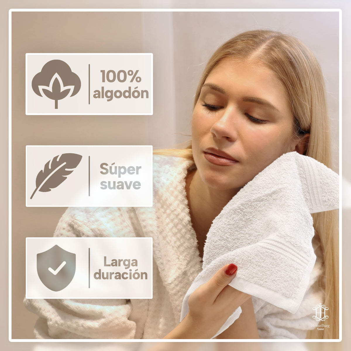 Luxe Set de 12 Toallas de Mano (Gants de Toilette) – 100% Algodón, Suaves & Absorbentes, Fáciles de Mantener, Premium para el Rostro, 30×30 cm, Verde Salvia