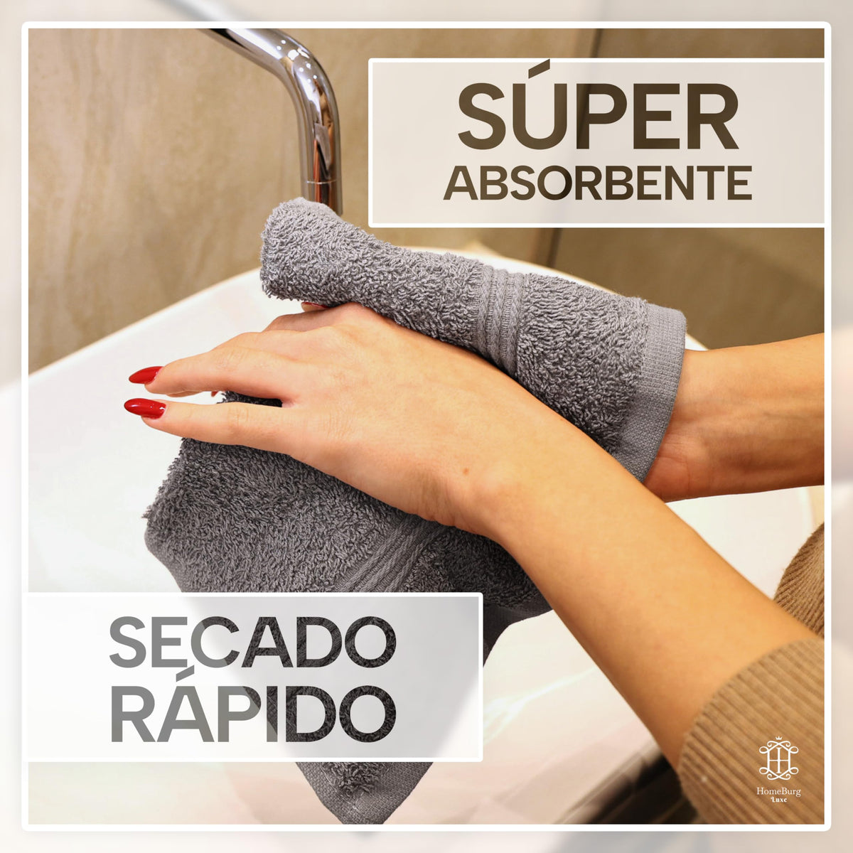 Luxe Set de 12 Toallas de Mano (Gants de Toilette) – 100% Algodón, Suaves & Absorbentes, Fáciles de Mantener, Premium para el Rostro, 30×30 cm, Verde Salvia
