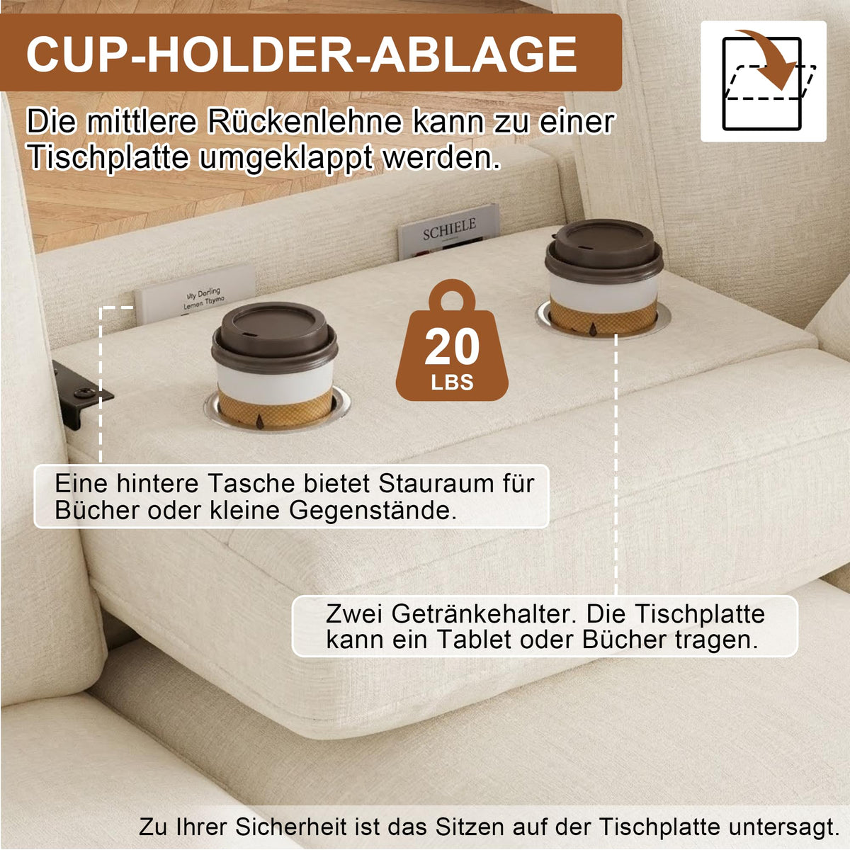 Sofá moderno de chenilla en forma de U con chaise longue, sofá esquinero de 4 plazas con espacio de almacenamiento, puerto USB y tipo C, modular, con soporte para bebidas y cojines suaves