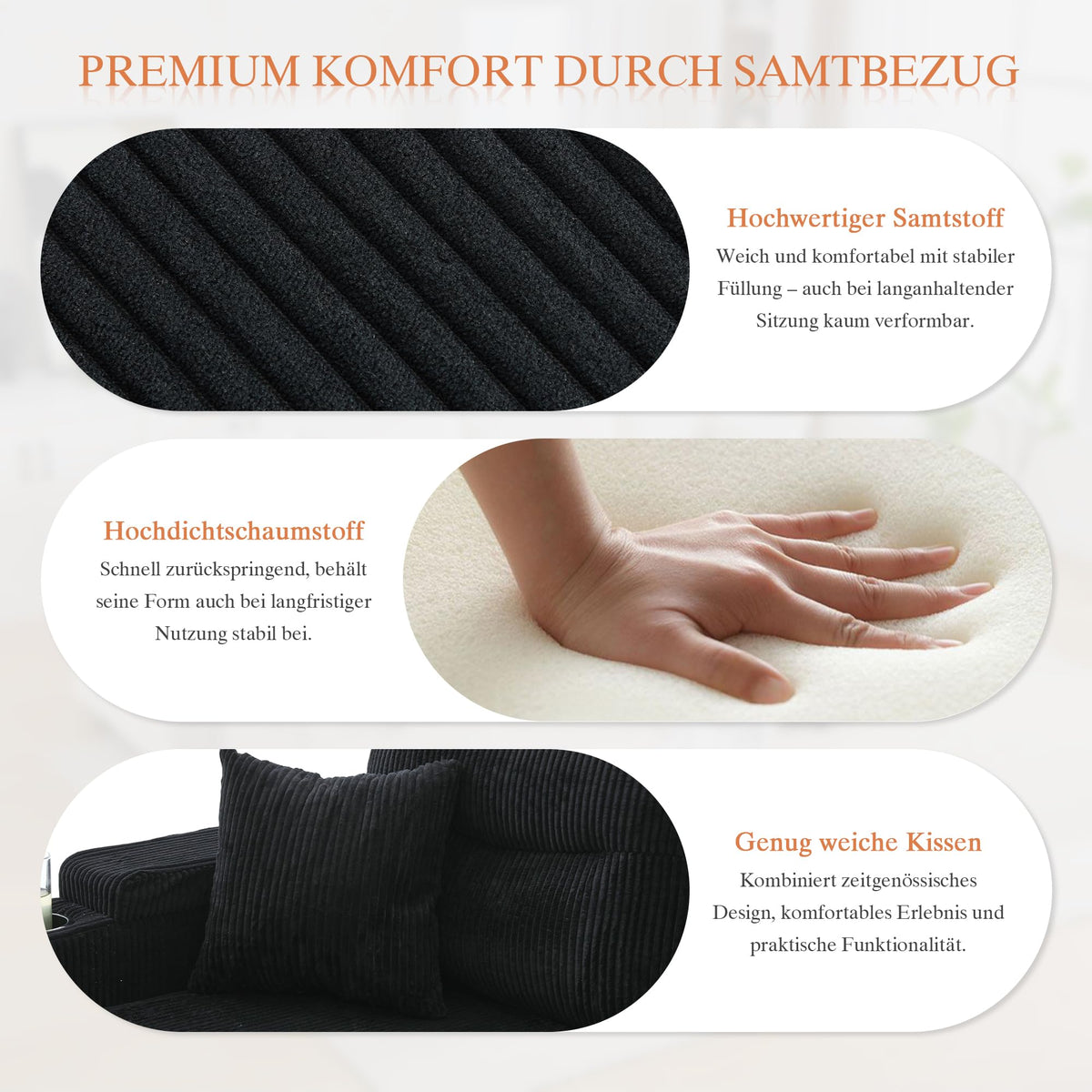 Dolamaní Sofá moderno de 4 plazas de tela de lino con espacio de almacenamiento y función de dormir, sofá cama con cajonera extensible en forma de L para casa y salón (beige B)