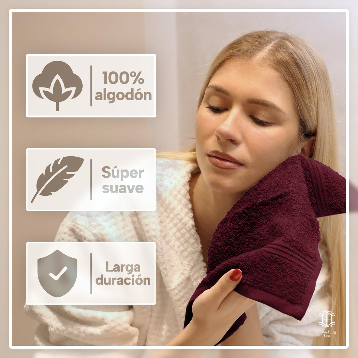 Luxe Set de 12 Toallas de Mano (Gants de Toilette) – 100% Algodón, Suaves & Absorbentes, Fáciles de Mantener, Premium para el Rostro, 30×30 cm, Verde Salvia