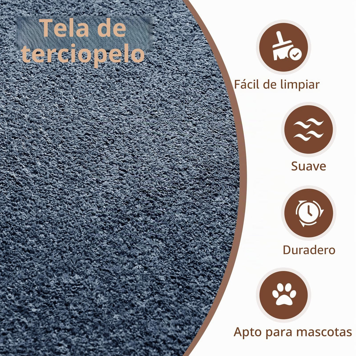 Bladez Sofá esquinero moderno curvado de 5 plazas, sofá modular de terciopelo, diseño curvado, cómodo sofá tapizado, cómodo sofá tapizado con cojines, adecuado para salón y apartamento, color blanco