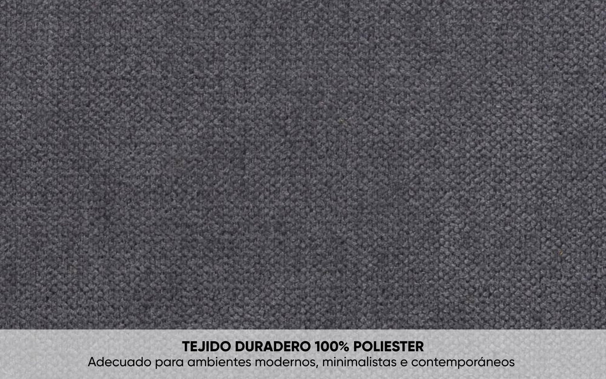 BUDWING Leah Sofá Cama Esquinero 3 Plazas - Chaise Longue Reversible y 2 Cojines Decorativos – Tapizado en Poliéster – Estilo Moderno – 233x124x69 cm – Gris Bicolor
