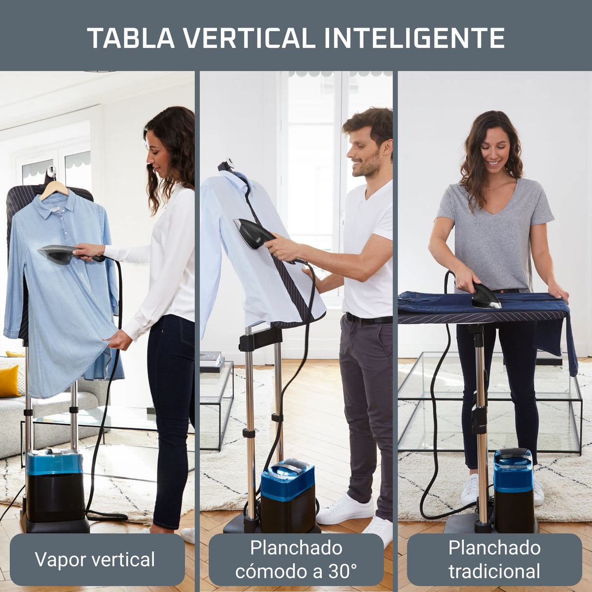 Rowenta Origin Home, Cepillo de vapor vertical, Potencia de 2000 W