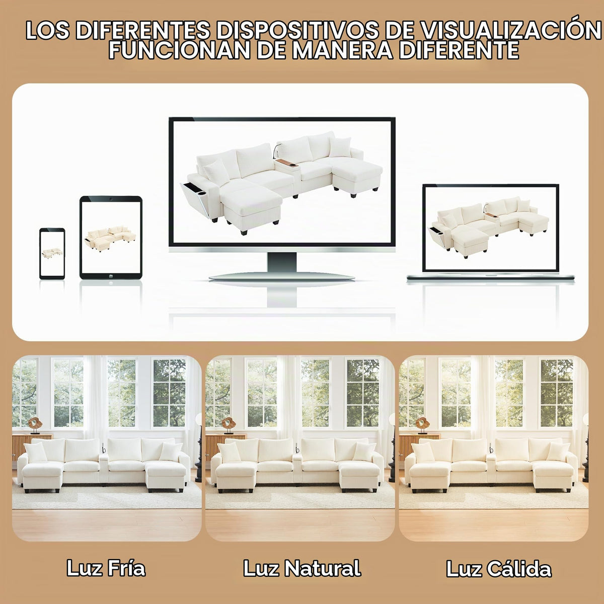 LAKFEW Sofa Cama con Cama Extensible y Taburete Almacenaje, Sofa Rinconera con USB, Lámpara de Lectura, Mesa Plegable con 2 Posavasos, 205x205x85 cm, Gris