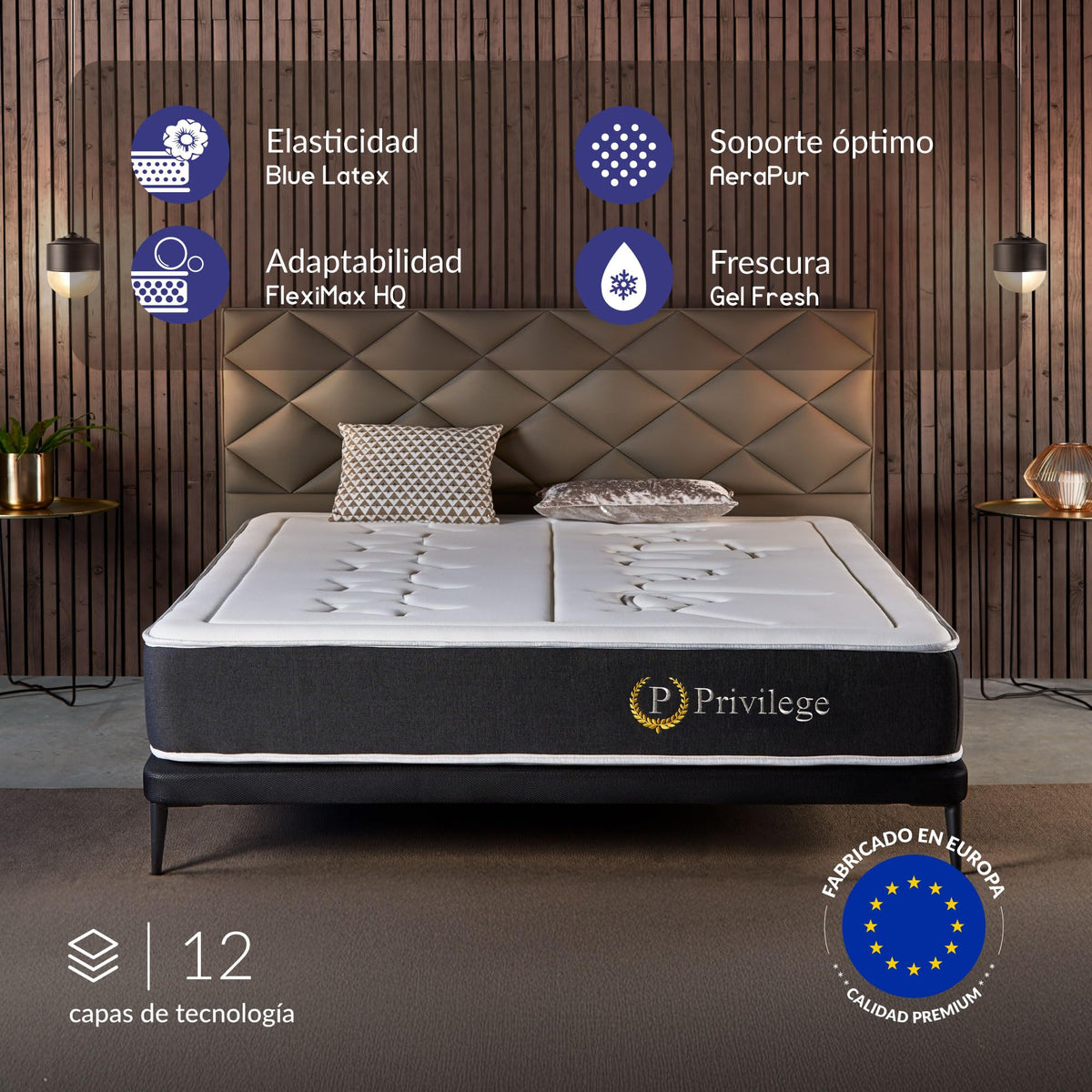 Naturalex - Premium Privilege - Colchón 150x200 cm Viscoelástico - 30 cm
