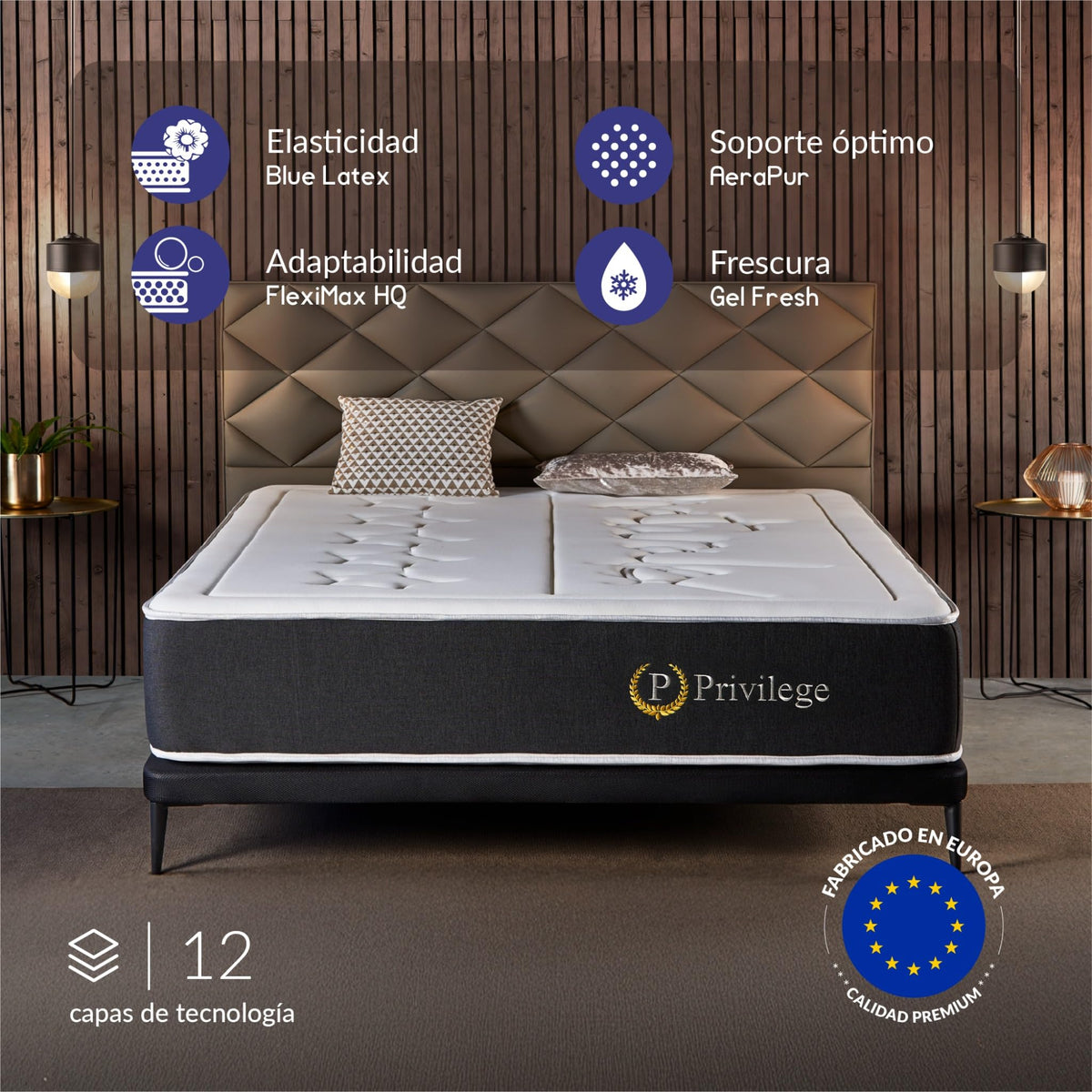Naturalex - Premium Privilege - Colchón 150x200 cm Viscoelástico - 30 cm