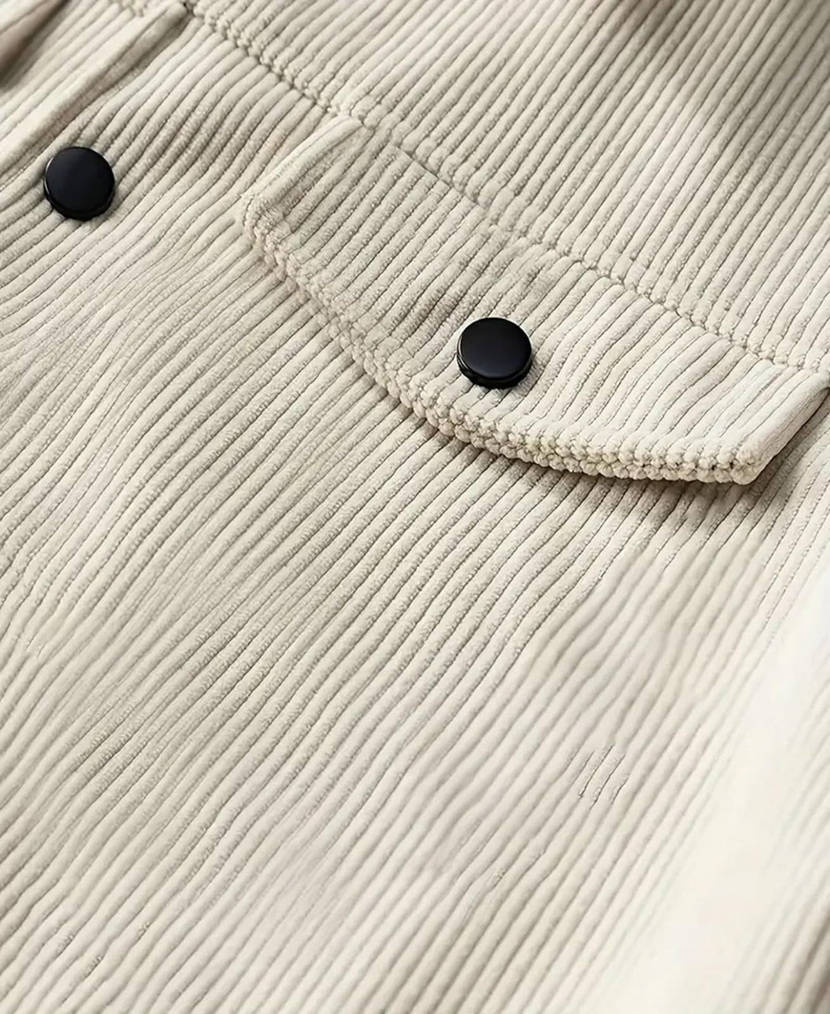PADOLA Chaqueta de Pana para Hombre Chaqueta Ligera de Manga Larga con Solapa Camisa Abotonada Casual con Bolsillos