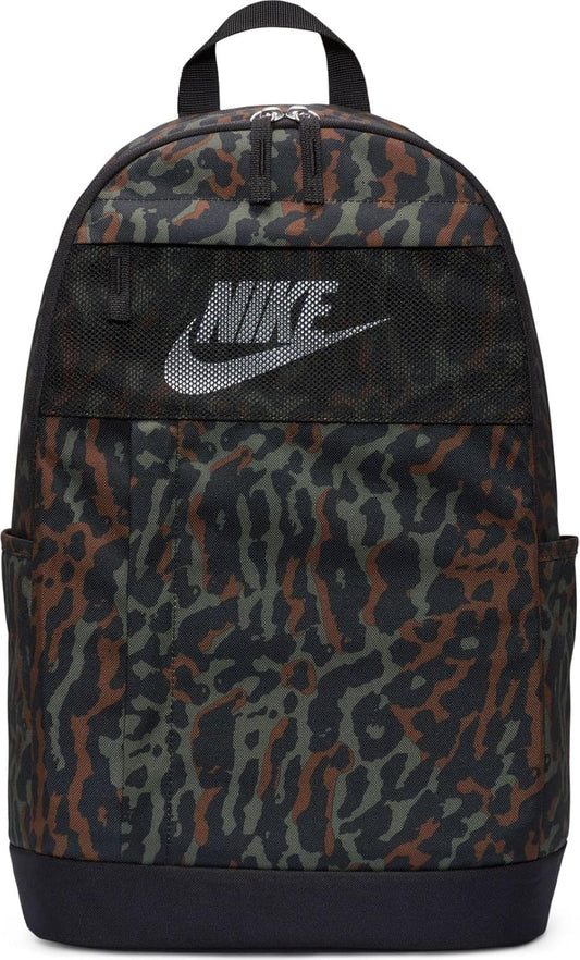 Nike Mochila unisex Nk Elmntl Bkpk - Caminal, negro, blanco, 21 L, Deportes