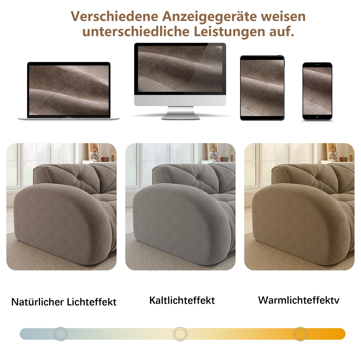 Sofá de esquina en forma de L de 4 plazas con reposapiés, sofá modular Cloud sin marcos de chenilla, sofá de estar suave, antideslizante, combinable de forma flexible, sin montaje, salón color