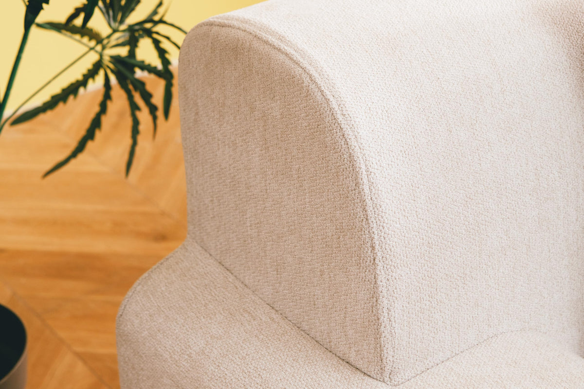 Sofá Modular 3 plazas con Chaise Longue, tapizado en Chenilla, Fundas de Cojines desenfundables (Gris Mineral, 3 plazas con Chaise Longue)