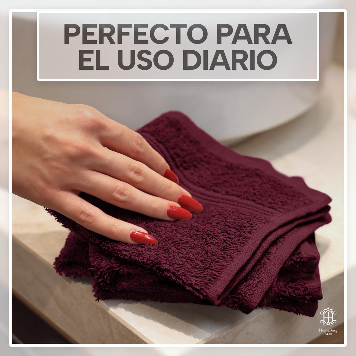 Luxe Set de 12 Toallas de Mano (Gants de Toilette) – 100% Algodón, Suaves & Absorbentes, Fáciles de Mantener, Premium para el Rostro, 30×30 cm, Verde Salvia