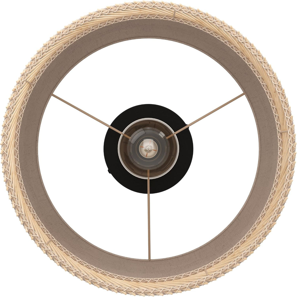 Eglo Tabley Lámpara de techo de estilo natural, adecuada para colocar