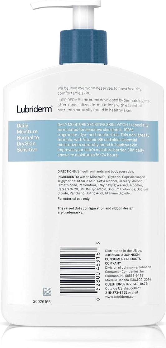 Lubriderm Sensitive Skin Therapy Moisturizing Lotion For Dry Skin 475 ml