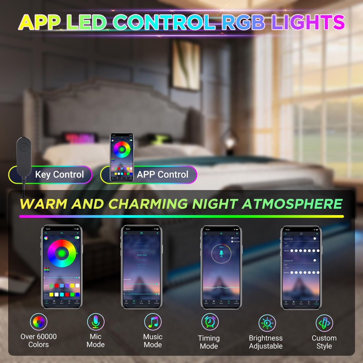 Cama tapizada de 160 x 200 cm, cama doble con 4 cajones, iluminación LED y puerto de carga USB-C, cama de almacenamiento y cama juvenil con somier, terciopelo, beige, sin colchón