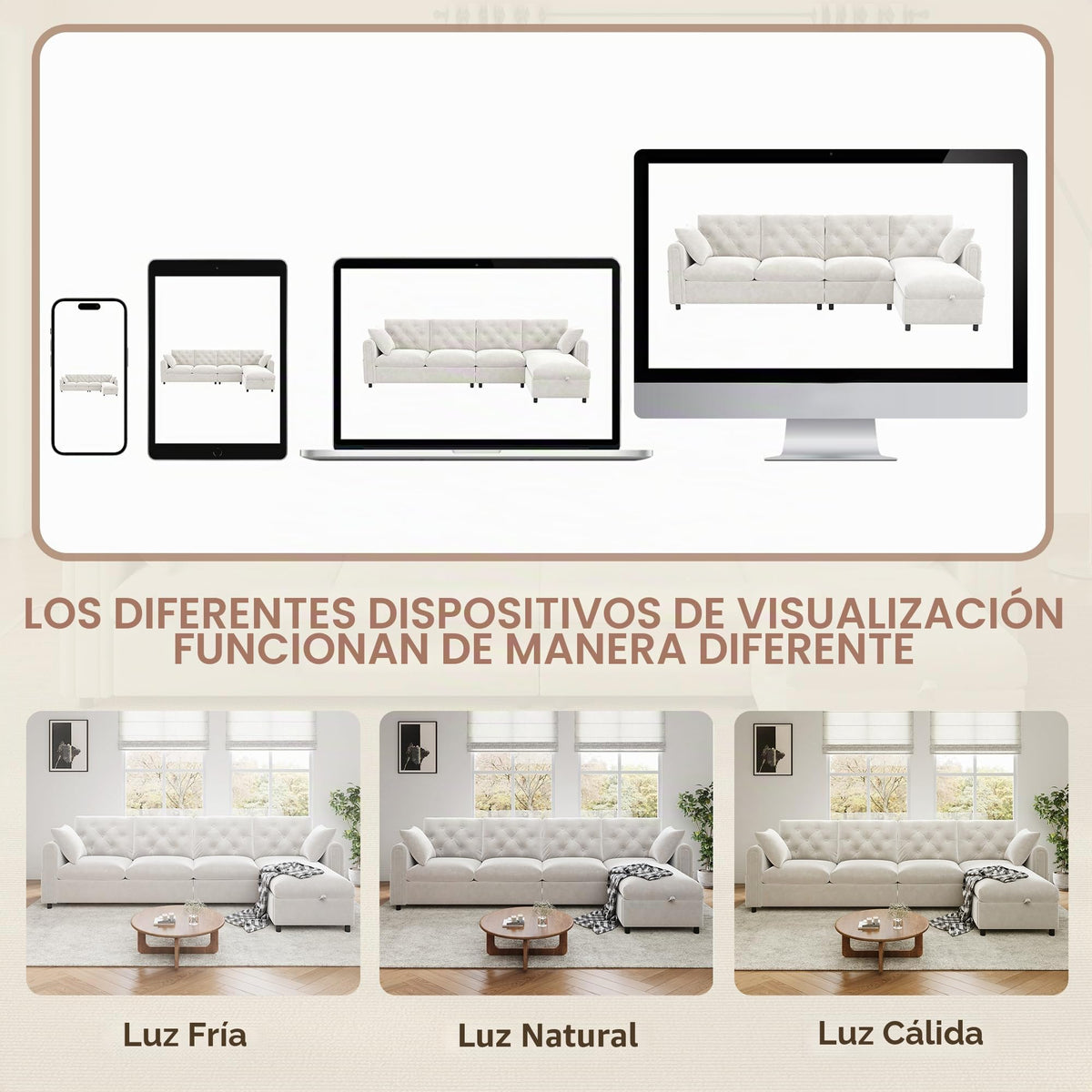 LAKFEW Sofa Cama con Cama Extensible y Taburete Almacenaje, Sofa Rinconera con USB, Lámpara de Lectura, Mesa Plegable con 2 Posavasos, 205x205x85 cm, Gris