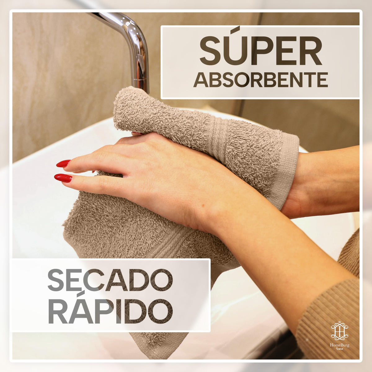 Luxe Set de 12 Toallas de Mano (Gants de Toilette) – 100% Algodón, Suaves & Absorbentes, Fáciles de Mantener, Premium para el Rostro, 30×30 cm, Verde Salvia