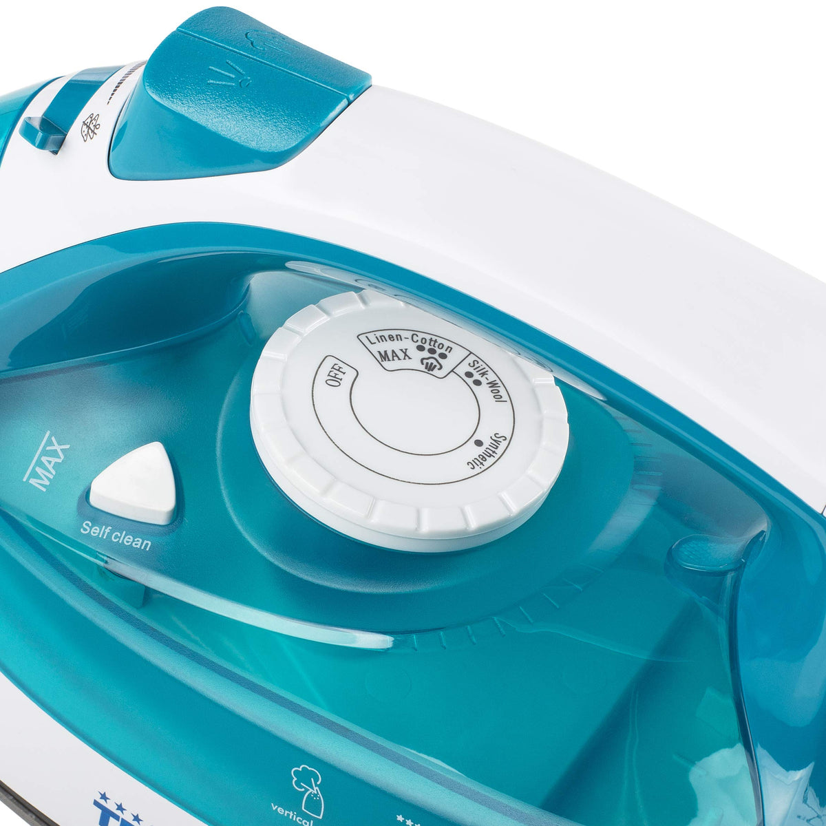 Tristar Plancha de Vapor, 2000 W, Suela de Cerámica, Ajustable, Vertical, Golpe hasta 70 g/min, Función de Autolimpieza, Depósito de Agua de 210 ml, Cable de 1,9 m, ST-8300, Azul