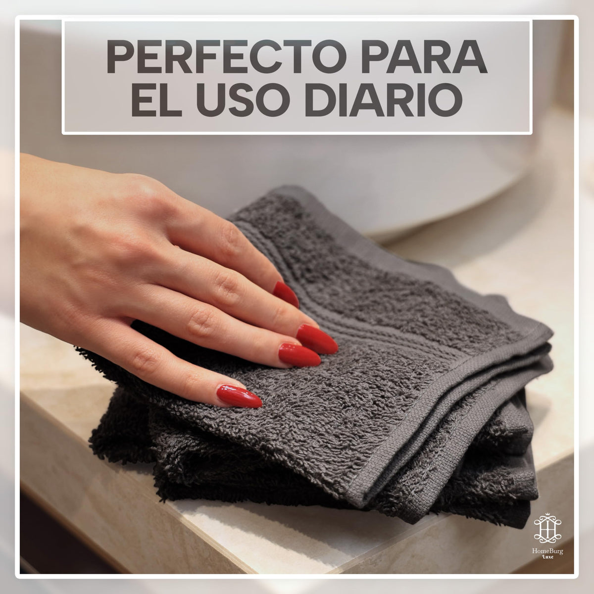 Luxe Set de 12 Toallas de Mano (Gants de Toilette) – 100% Algodón, Suaves & Absorbentes, Fáciles de Mantener, Premium para el Rostro, 30×30 cm, Verde Salvia