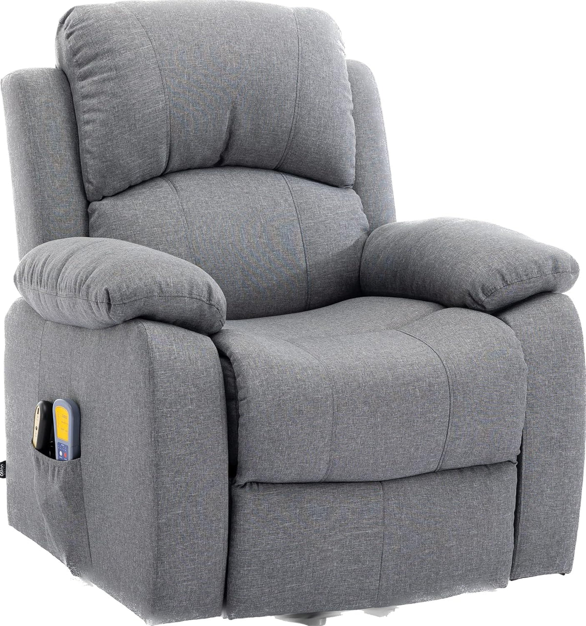 Astan Hogar Sillón Relax con Función Auto-Ayuda (Levanta Personas), Reclinación Eléctrica, Masaje Y Termoterapia, Modelo Ramón AH-AR30920GR