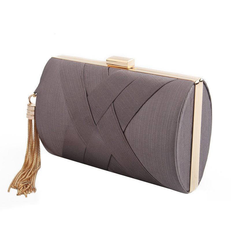 2018 New evening bag hand-woven hand-held shoulder crossbody chain evening bag wedding banquet dress bag