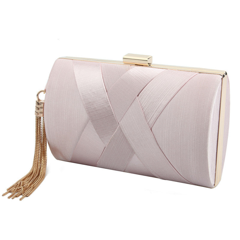 2018 New evening bag hand-woven hand-held shoulder crossbody chain evening bag wedding banquet dress bag