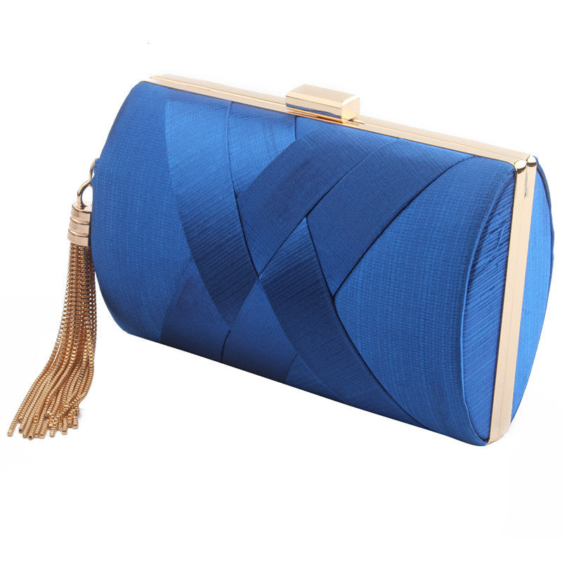 2018 New evening bag hand-woven hand-held shoulder crossbody chain evening bag wedding banquet dress bag