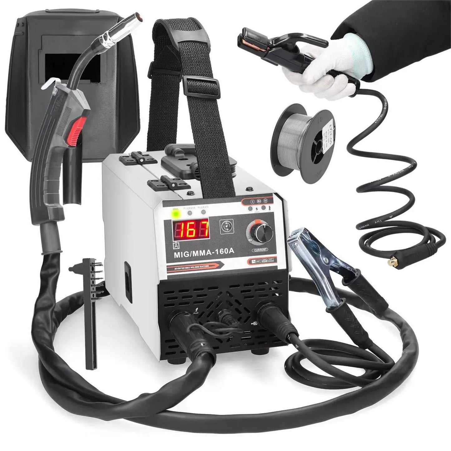 Soldadoras MIG MMA con Protección de Gas Carbónico y Soldadura Manual Multiusos, Soldadoras Inverter de Corriente Directa IGBT