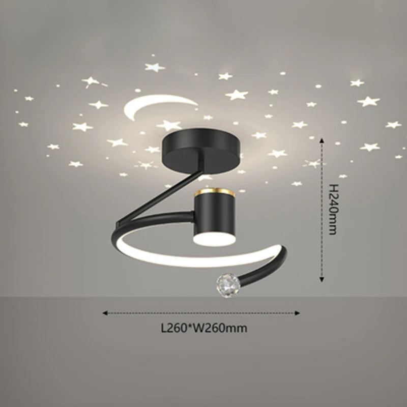 Luz de techo LED moderna, iluminación interior para dormitorio, sala de estar, cocina, comedor, pasillo, balcón, decoración del hogar, lámpara de techo