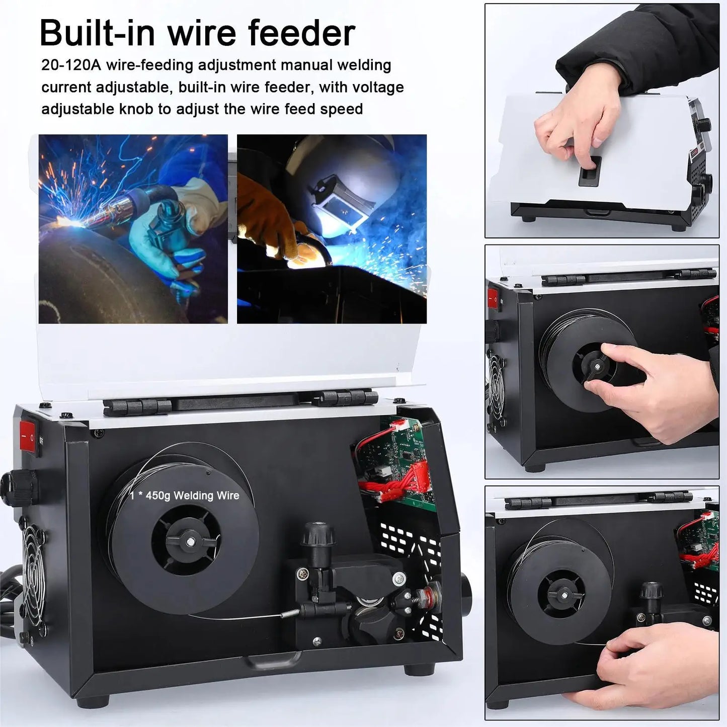 Soldadoras MIG MMA con Protección de Gas Carbónico y Soldadura Manual Multiusos, Soldadoras Inverter de Corriente Directa IGBT