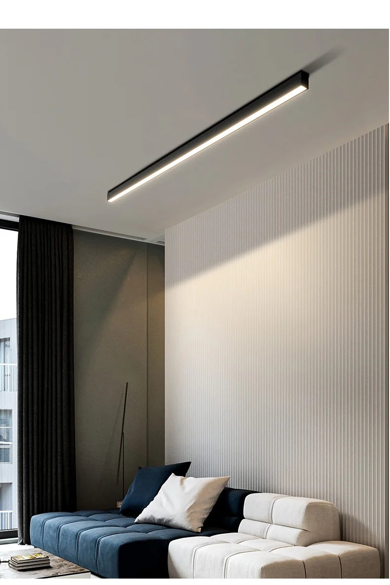 Luces de techo para balcón, lámpara LED de tira larga para pasillo, dormitorio, comedor, sala de estar, guardarropa, lámpara de techo, decoración de cocina de isla