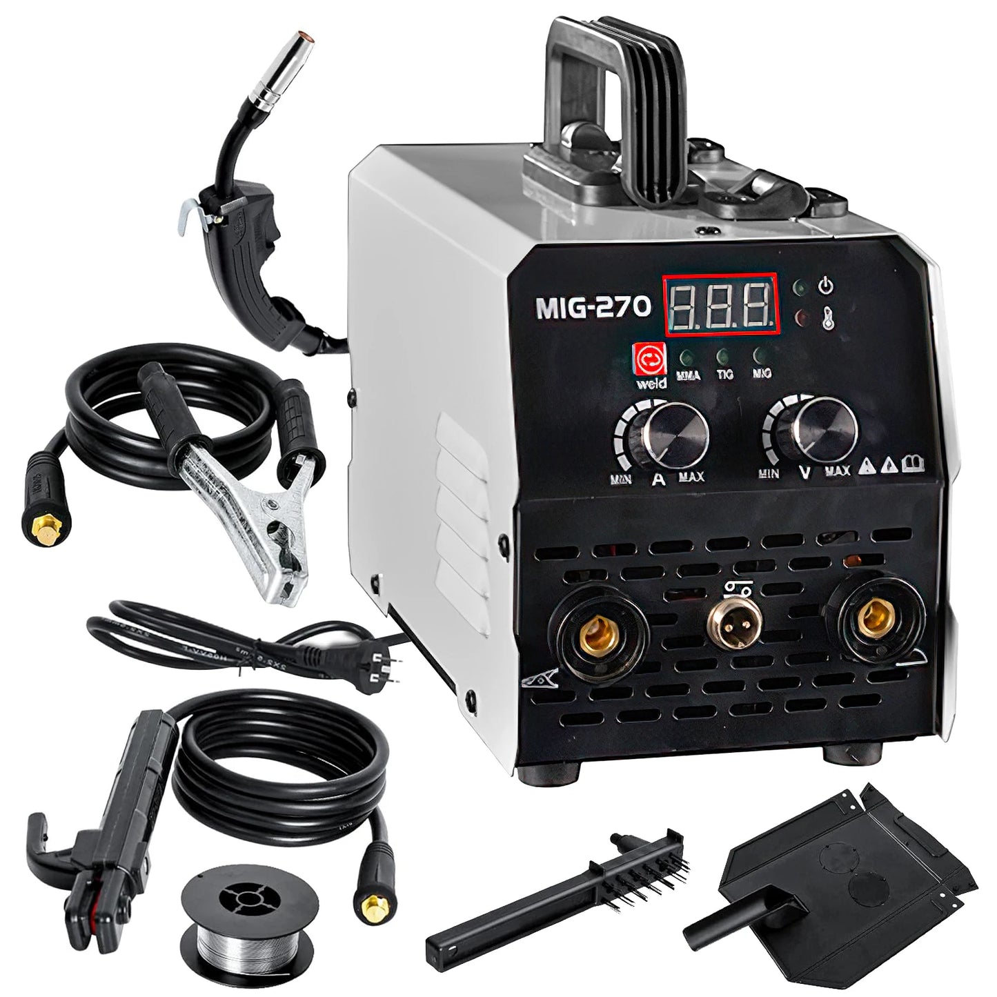 Soldadoras MIG MMA con Protección de Gas Carbónico y Soldadura Manual Multiusos, Soldadoras Inverter de Corriente Directa IGBT