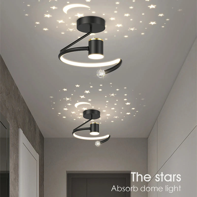 Luz de techo LED moderna, iluminación interior para dormitorio, sala de estar, cocina, comedor, pasillo, balcón, decoración del hogar, lámpara de techo