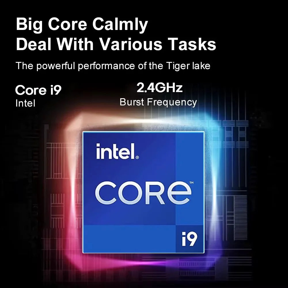 Computadora portátil de 15.6 pulgadas, Intel Core i9-9900, Windows 11, 16 GB de RAM, 1 TB/2 TB SSD, portátil con retroiluminación, lector de huellas dactilares, para oficina, estudio y juegos.