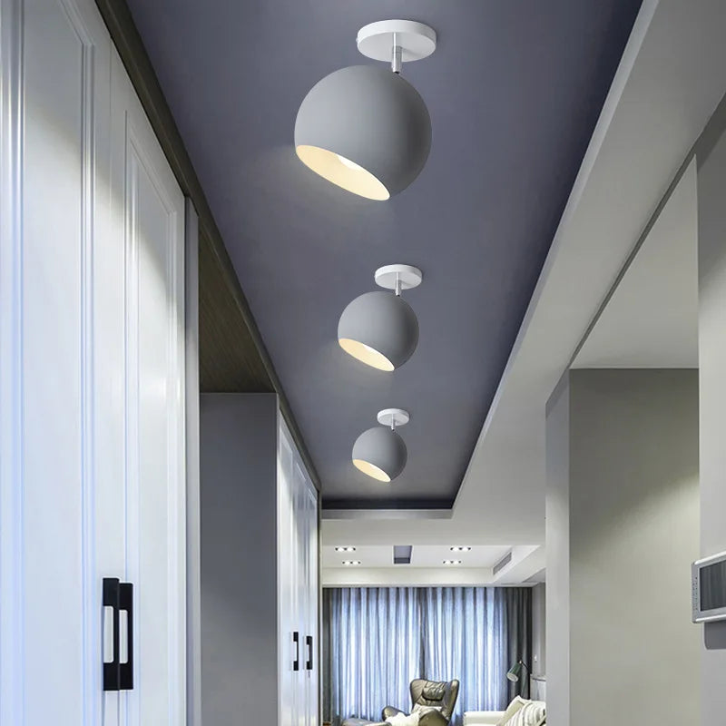 Luces LED de techo modernas, lámpara nórdica para pasillo, balcón, entrada, escalera, cocina, accesorios para el hogar