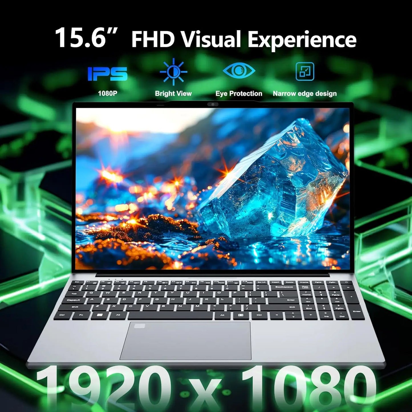 Computadora portátil de 15.6 pulgadas, Intel Core i9-9900, Windows 11, 16 GB de RAM, 1 TB/2 TB SSD, portátil con retroiluminación, lector de huellas dactilares, para oficina, estudio y juegos.