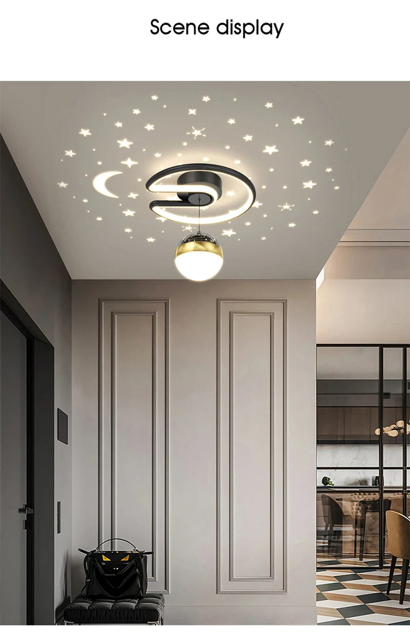 Luz de techo LED moderna, iluminación interior para dormitorio, sala de estar, cocina, comedor, pasillo, balcón, decoración del hogar, lámpara de techo