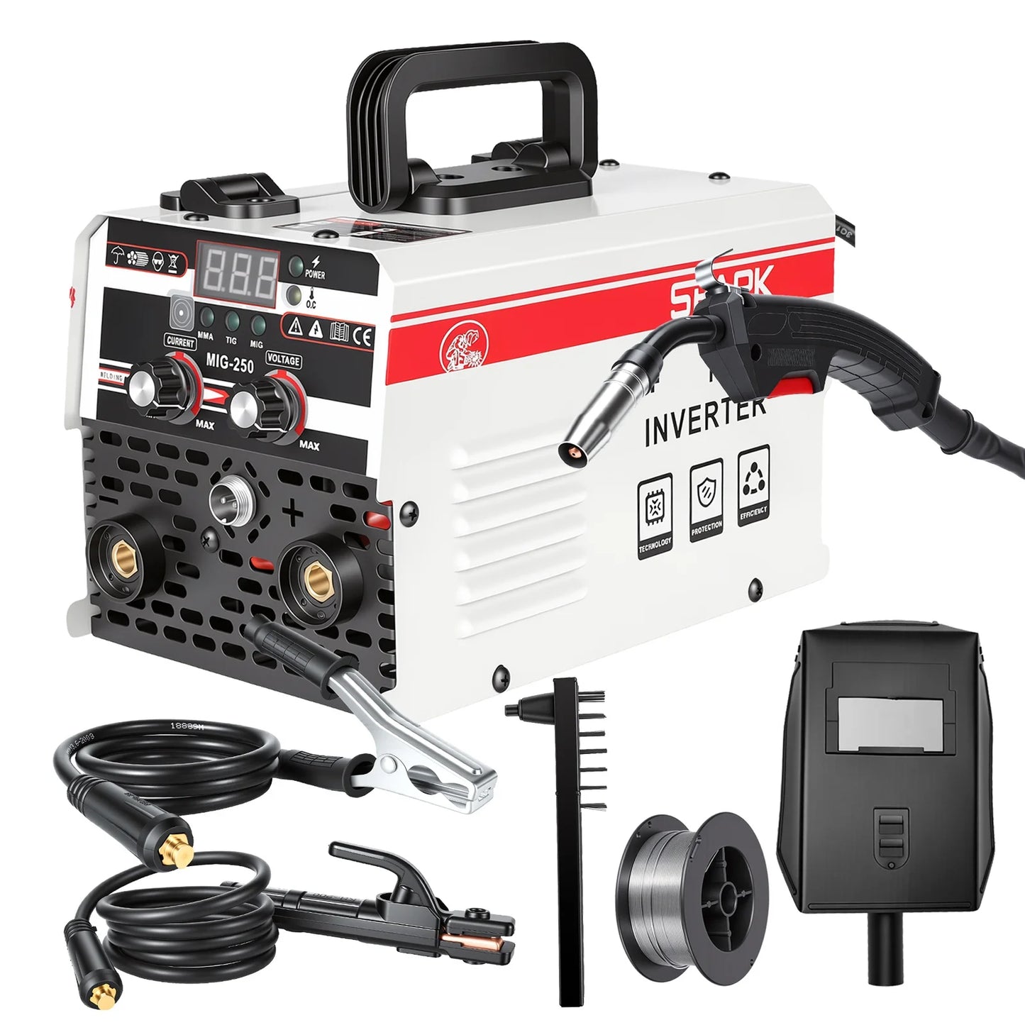 Soldadoras MIG MMA con Protección de Gas Carbónico y Soldadura Manual Multiusos, Soldadoras Inverter de Corriente Directa IGBT