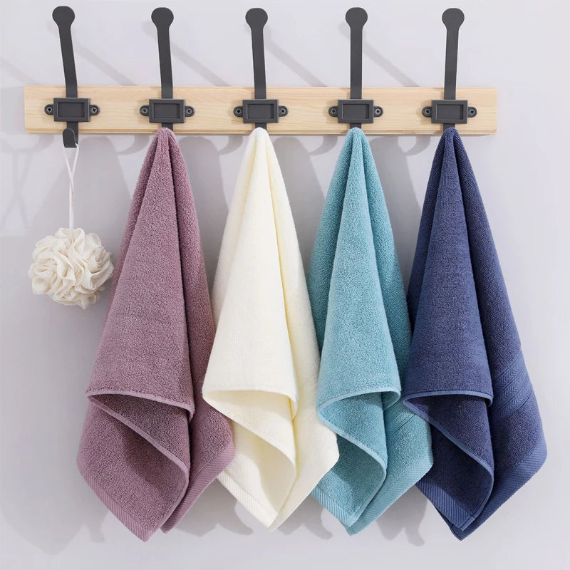 Juego de 1/4 Toallas de Algodón Suave (35x75cm), Toalla de Mano con Rayas Temáticas Espaciales, Paño Absorbente para Baño, Cara, Gimnasio y Spa