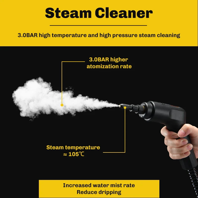 Limpiador a vapor de mano, máquina de limpieza de aire acondicionado de alta calidad, capó de cocina, electrodoméstico, herramientas limpiadoras de vidrio para coche, más limpieza