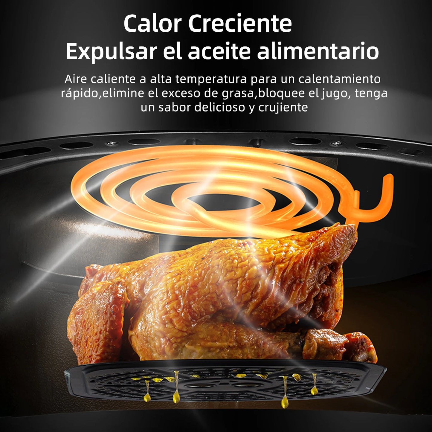 1400W 8L Air Fryer Without Oil House Programmable Smart LED Touch Thermal AirFryer Cycle Booker French Fries chickens