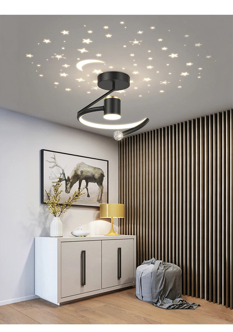Luz de techo LED moderna, iluminación interior para dormitorio, sala de estar, cocina, comedor, pasillo, balcón, decoración del hogar, lámpara de techo