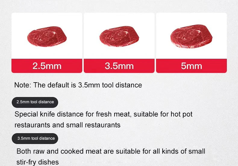 Cortadora de carne eléctrica comercial de acero inoxidable, Cortadora automática de verduras, picadora de carne picada, enchufe europeo y estadounidense