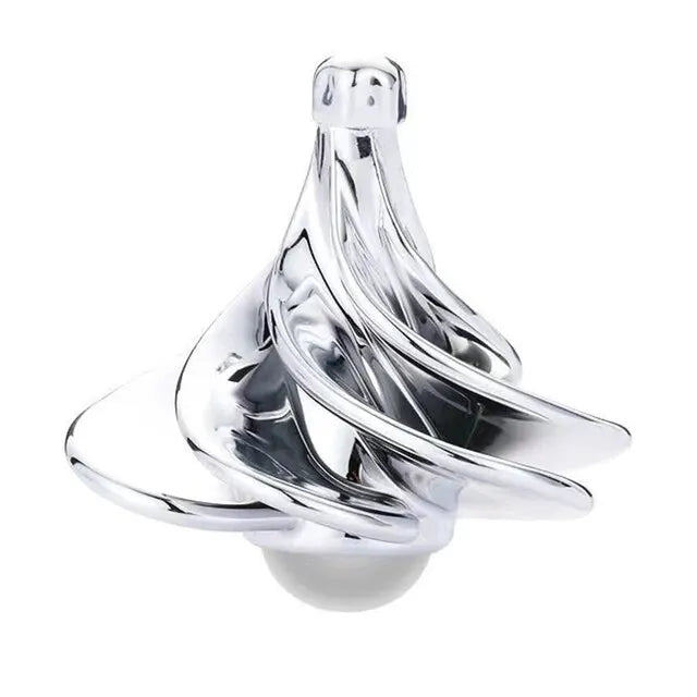 Divertido juguete de soplado de viento de escritorio, juguete de bolsillo giratorio, Spinner cinético, juguetes para aliviar el estrés para adultos, regalo de cumpleaños y Navidad