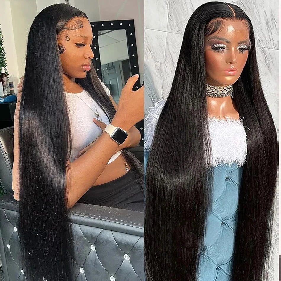 13x6 Straight Lace Frontal Wig 13x4 Lace Frotal Human Hair Wigs Swiss Transparent Lace Human Hair Wigs Pre Plucked Wig